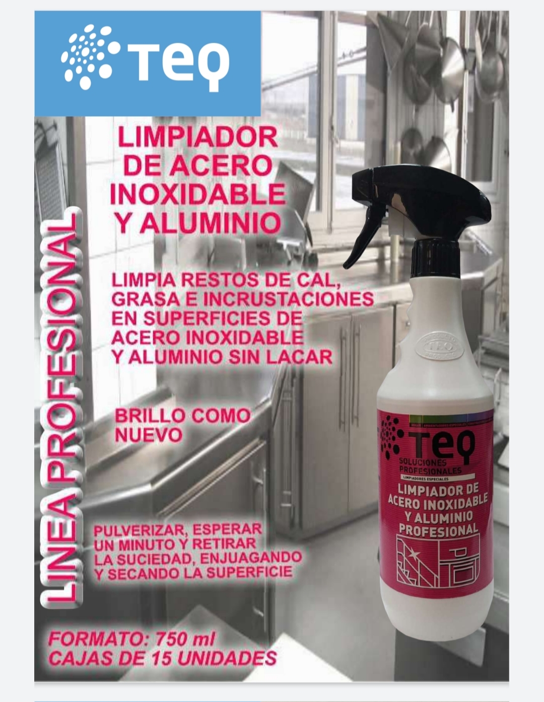 limpiador acero inox y aluminio - Representaciones Gutierrez Luna